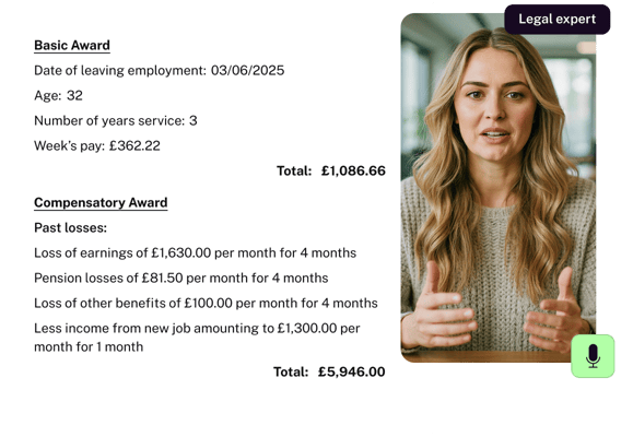 Employment Tribunal Schedule of loss